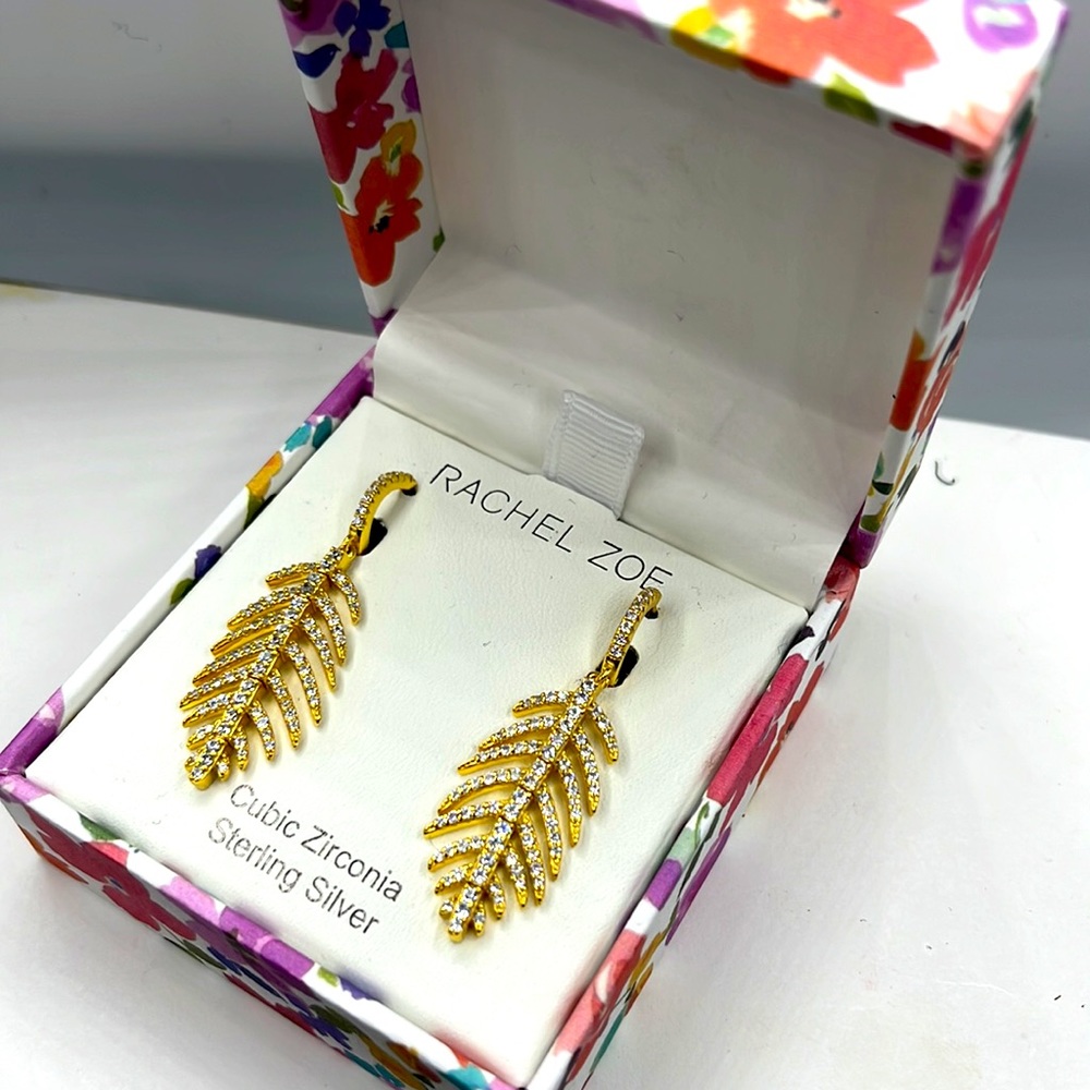 Rachel Zoe Palm Earrings
